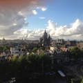 Amsterdam from the hotel rooftop